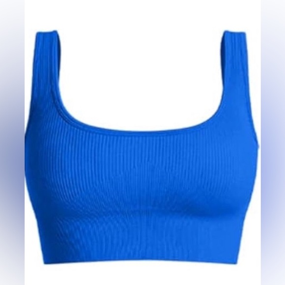 3 piece Ribbed sleeveless crop top set size large - Picture 3 of 4